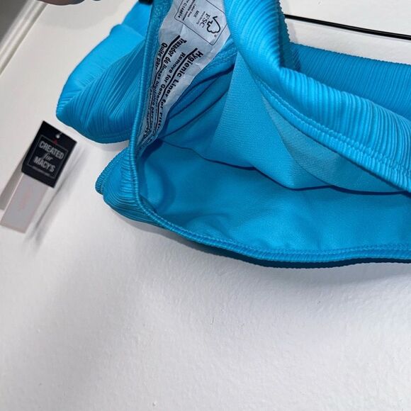 SALT + COVE Womens Size XL Ribbed V-Waist Bikini Bottoms in Aqua - Picture 7 of 8